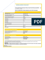 Bangladesh Railway: Journey Information