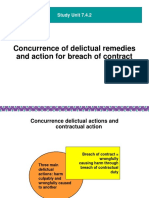 Concurrence delict and contract