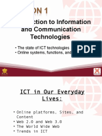 Introduction to Key Concepts of Information and Communication Technologies