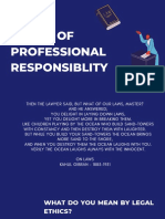 Codes of Professional Responsiblity