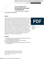 Optimization of Congo Red Dye Adsorption From Wastewater by A Modi Fied Commercial Zeolite Catalyst Using Response Surface Modeling Approach