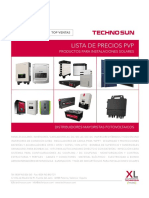 TECHNO SUN Lista Precios Solar Fotovoltaica