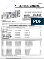 Service Manual: CD-ES9