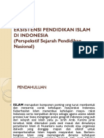 Eksistensi Pendidikan Islam Di Indonesia