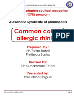 Dokumen - Tips Common Cold Allergic Rhinitispharmaceutical C P e Program Common Cold