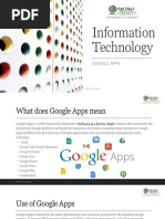 Information Technology: Google Apps