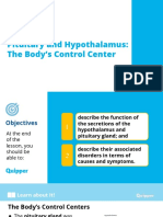 Science 10 A2.2 Pituitary and Hypothalamus The Bodys Control Centers