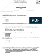 Test 1: Multiple Choice Direction: Read and Underline The Correct Answer On Each Item Below