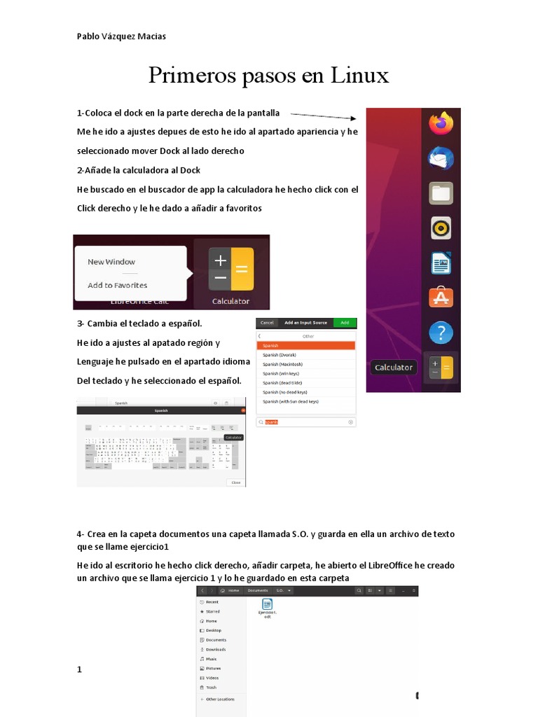Primeros Pasos en Linux | PDF | Estudios de idiomas extranjeros