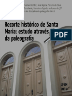 Recorte histórico de Santa Maria - estudo através da paleografia