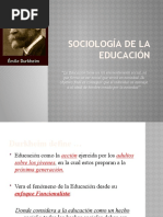 Sociología de la Educación