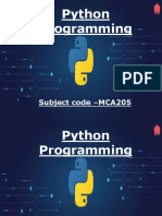 Python Programming Unit1