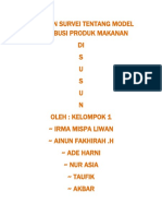 Laporan Survei Tentang Model Distribusi Produk Makanan