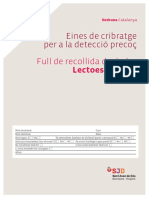 Recollida de Dades Lectoescriptura (Material Per Al Mestre)