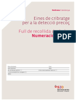 Recollida de dades Numeració i càlcul (Material per al mestre)