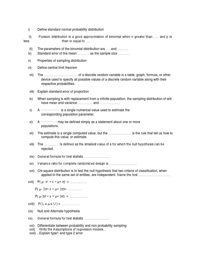 Important Questions Solved PDF | PDF | Probability Distribution ...