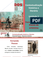 Contextualização Histórica e Literária (Poesia Do Ortónimo)