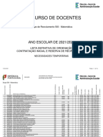 Concurso de docentes matemática 2021/2022