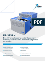RA-915 Lab: Direct Thermal Decomposition Laboratory Mercury Analyzer With Zeeman Background Correction