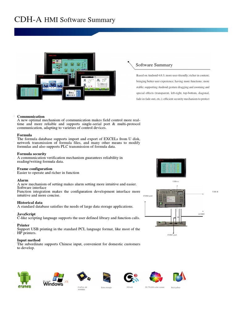 Cdh-A: HMI Software Summary | PDF | Programmable Logic Controller ...