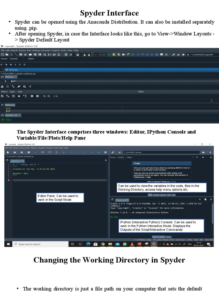 Using Spyder | PDF | Command Line Interface | Software Engineering