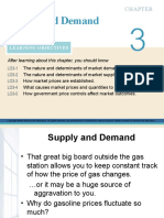 Supply and Demand: Learning Objectives