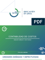 Costos de unidades dañadas y materiales de desecho