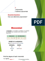 8.1 Polynomials