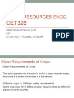 Water Requirements of Crops Explained