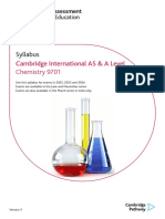 9701 Chemistry Syllabus