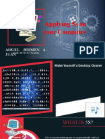 Applying 5s On Your Computer: Argel Jermen A. Juan