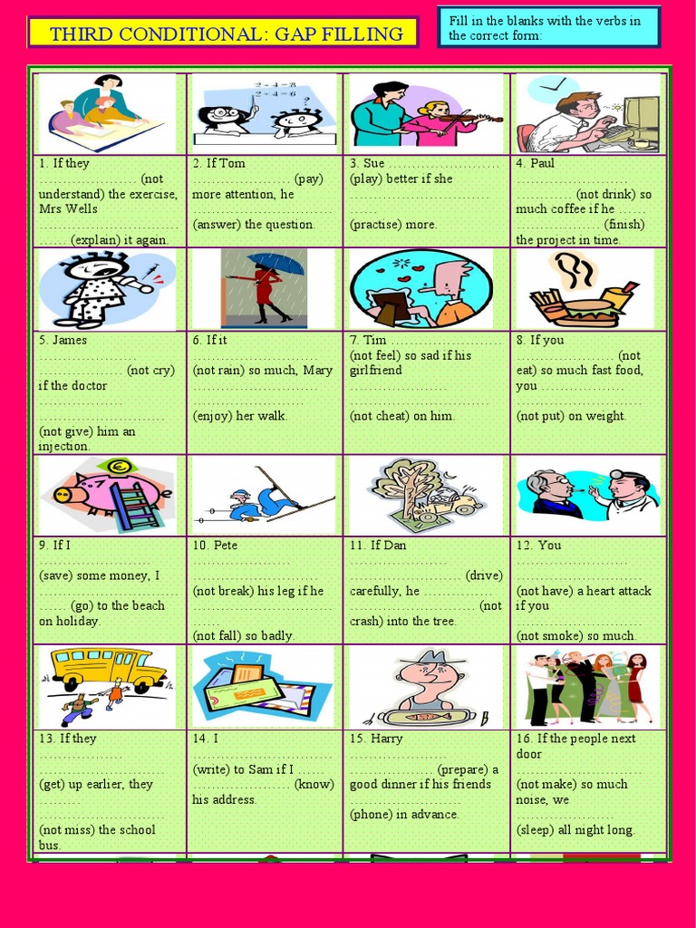 Third Conditional Gap Fill Exercise | PDF | Language Arts & Discipline