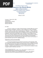 E&C Letter To NIH