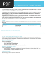 On Track Scheme of Work Unit 4296 - Video or Animation For A Purpose