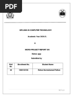 Diploma in Computer Technology Academic Year 2020-21.: Notes App