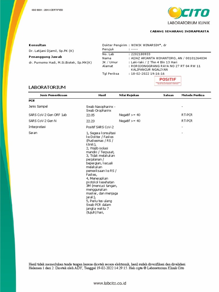 Hasil Lab Pdf