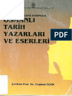 Franz Babinger Osmanli Tarih Yazarlari V