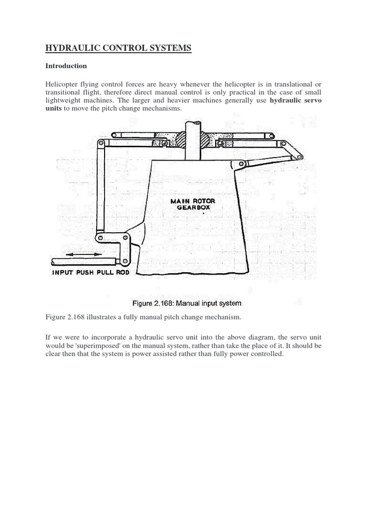 Hydraulic Control Systems PDF Aircraft Flight Control System
