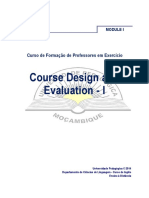 Module 1 - Course Design and Evaluation