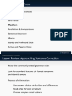 Commonly Tested Errors