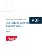 The Evolving B2B Publishing Business Model: Magazines Canada Business Media White Paper #4