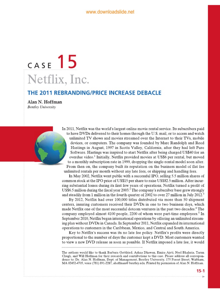Netfilx Case Study | PDF