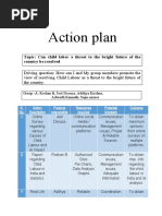 Action Plan: Topic: Can Child Labor A Threat To The Bright Future of The Country Be Resolved