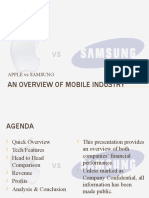 Mobile industry overview of Apple vs Samsung financial performance