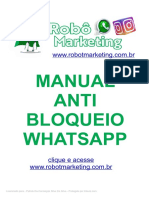 Manual Anti Bloqueio Whatsapp by Robot MKT