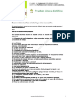 EXAMEN 2019 VINAROZ- PRUEBAS LIBRES DIETÉTICA Y ORIENTACIÓN LABORAL