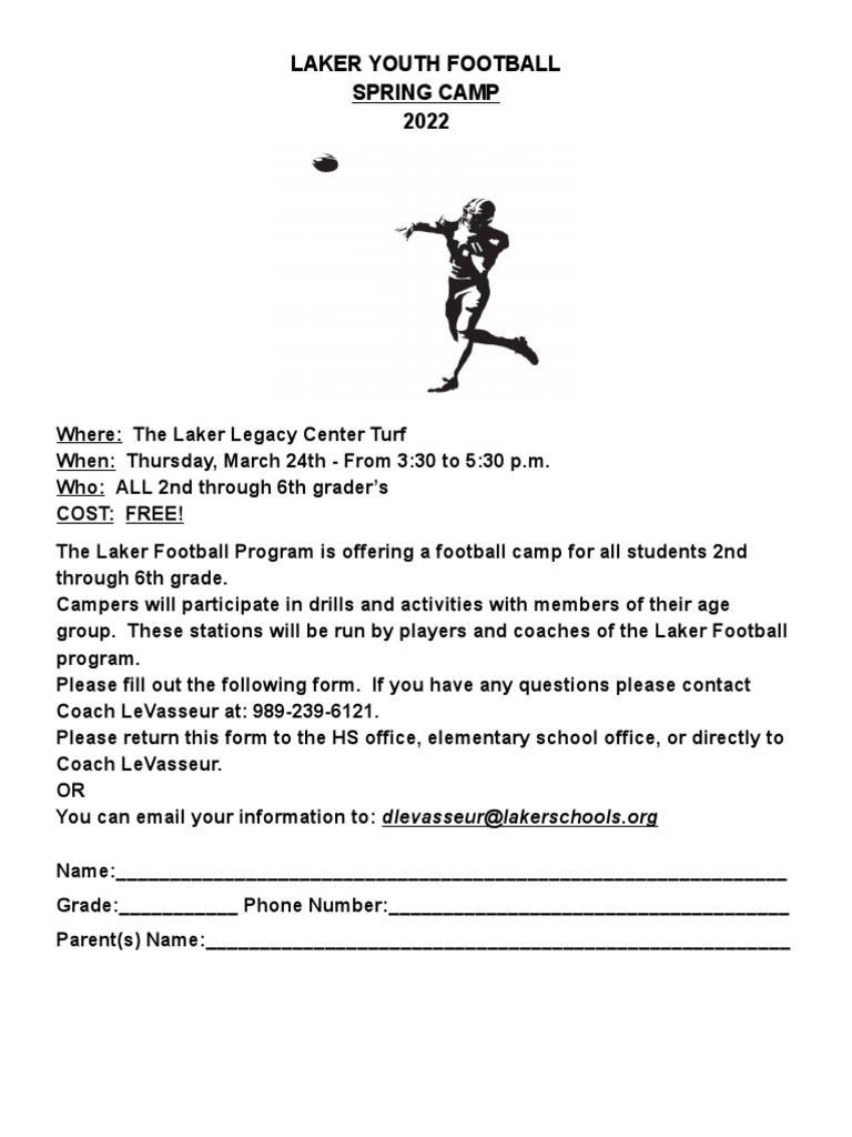 Youth Spring Camp | PDF
