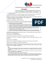 Checklist Adv Oga Do 2022