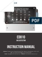 ED810 Instruction Manual: Gas Detector