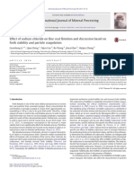 Effect of Sodium Chloride On Fine Coal Flotation and Discussion Based On Froth Stability and Particle Coagulation